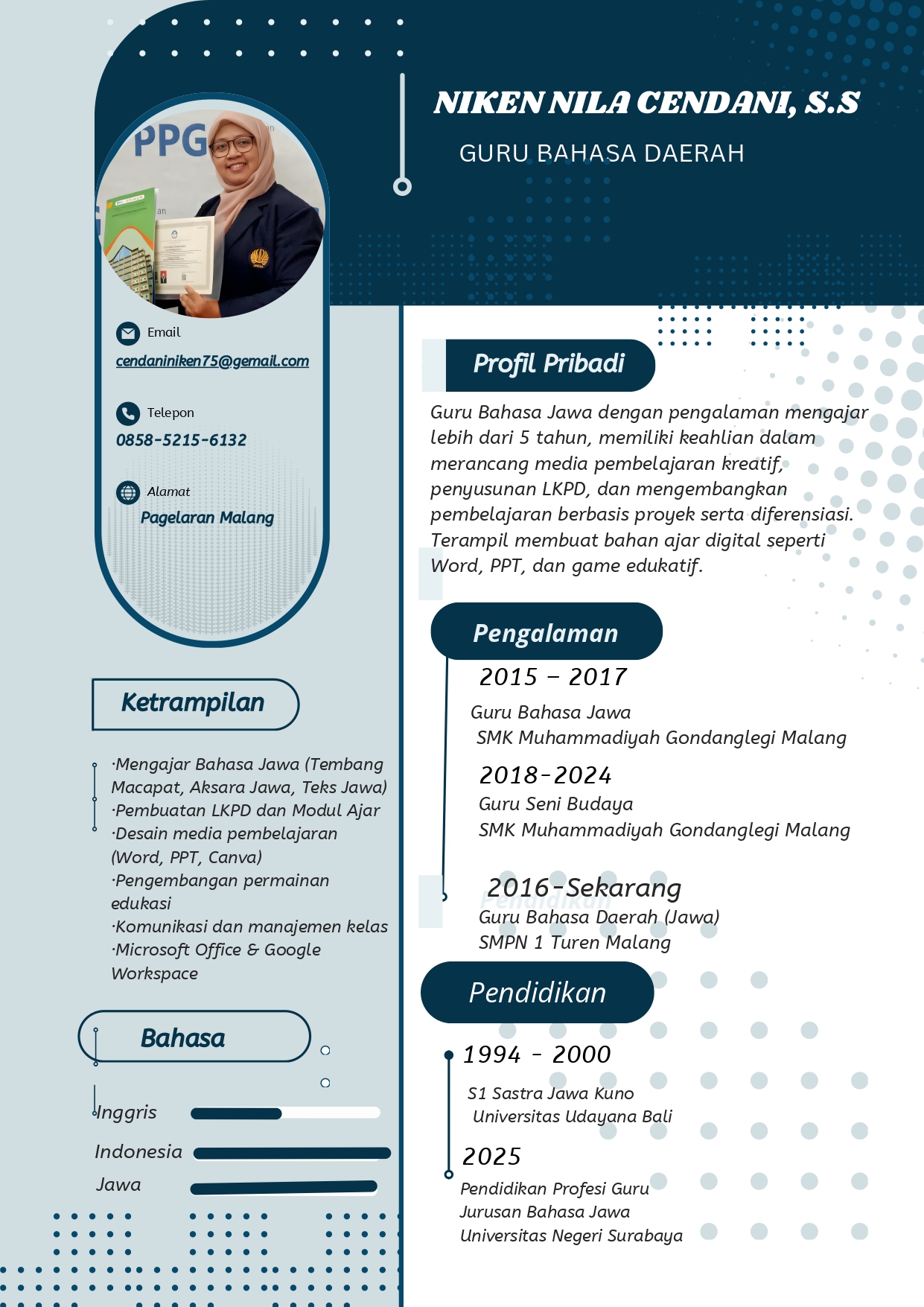 CV Niken Nila Cendani, S.S